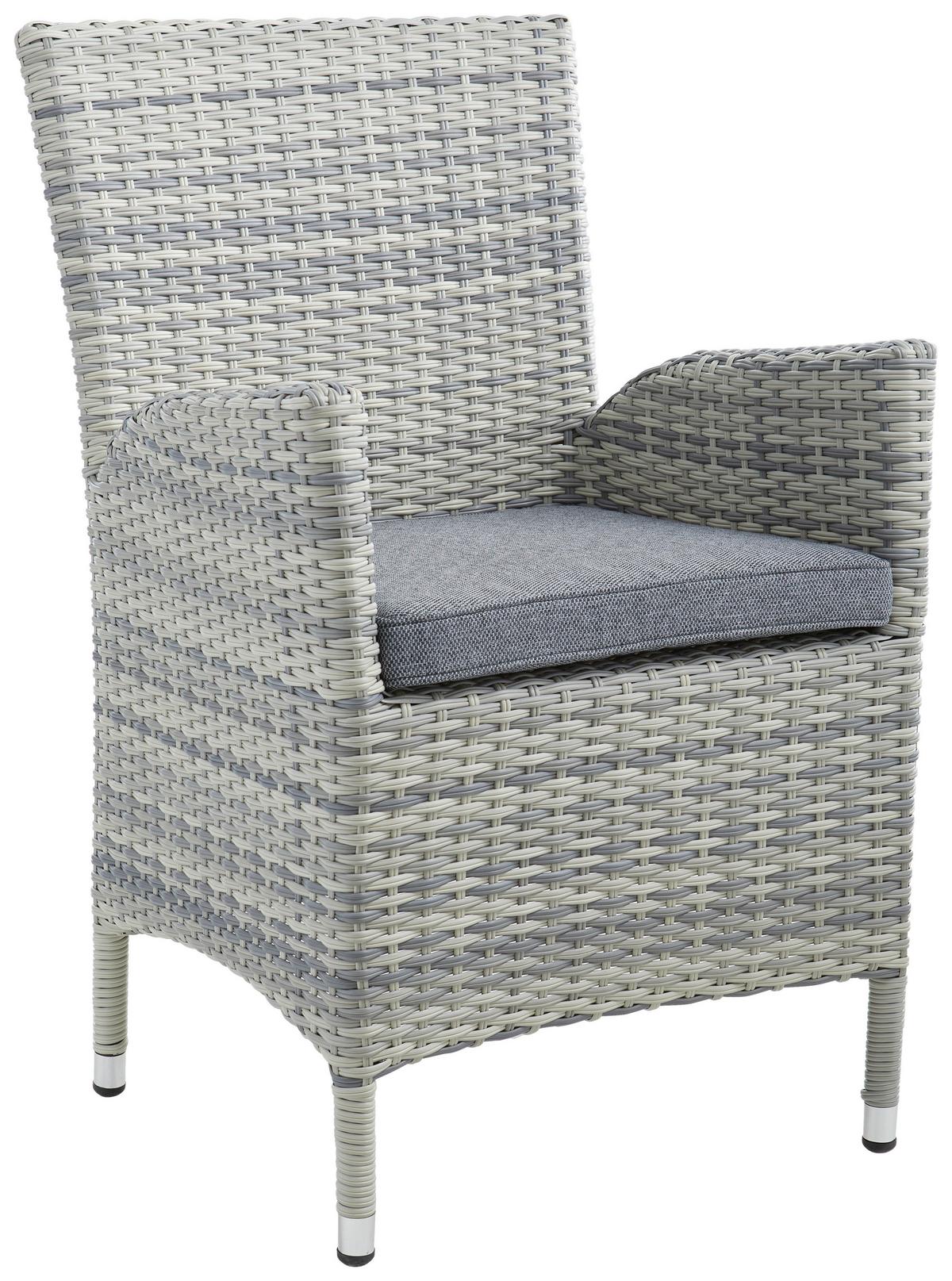 FOTEL OGRODOWY PORTLAND ICE - beżowy/jasnoszary, Konventionell, tworzywo sztuczne/metal (57/90/60cm) - Mömax