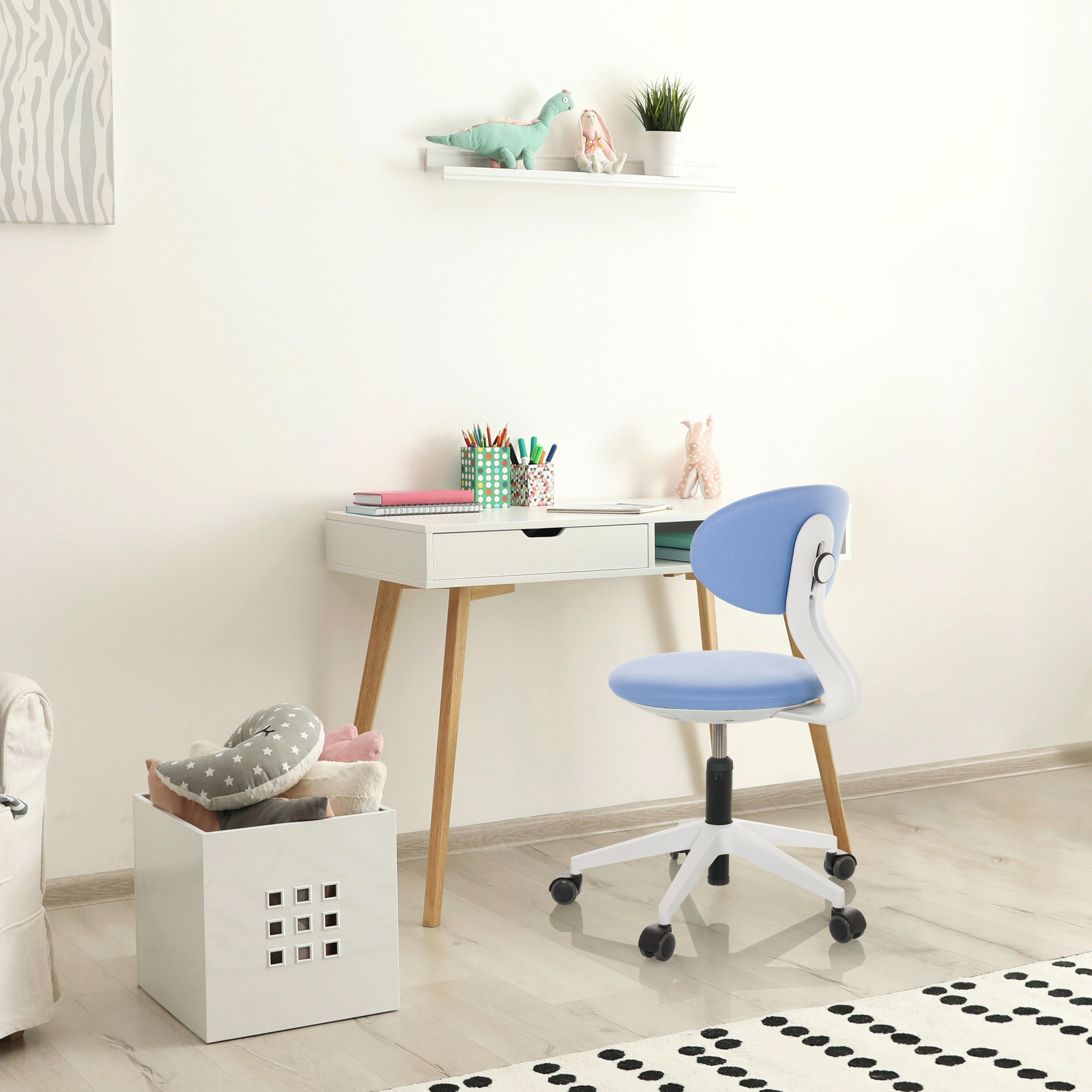 Otroški Vrtljivi Stol Minimovo, Modra - modra/siva, Basics, umetna masa/tekstil (42/66-87/52cm) - MID.YOU
