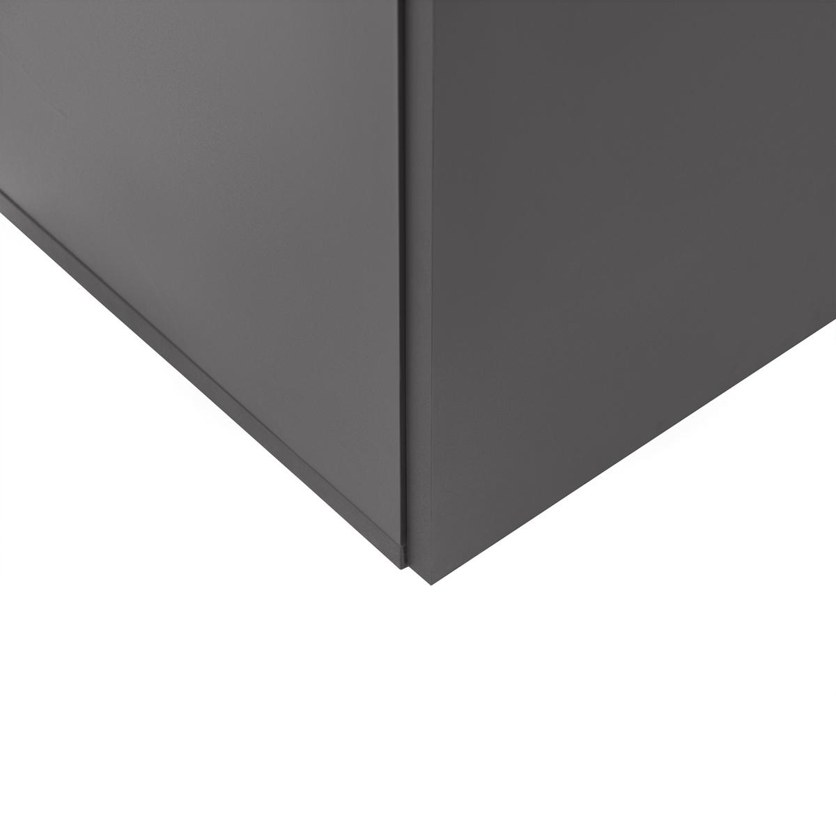 Regal Savanna Anthrazit - Anthrazit/Schwarz, Modern, Holzwerkstoff/Kunststoff (80/180/35cm) - Mömax