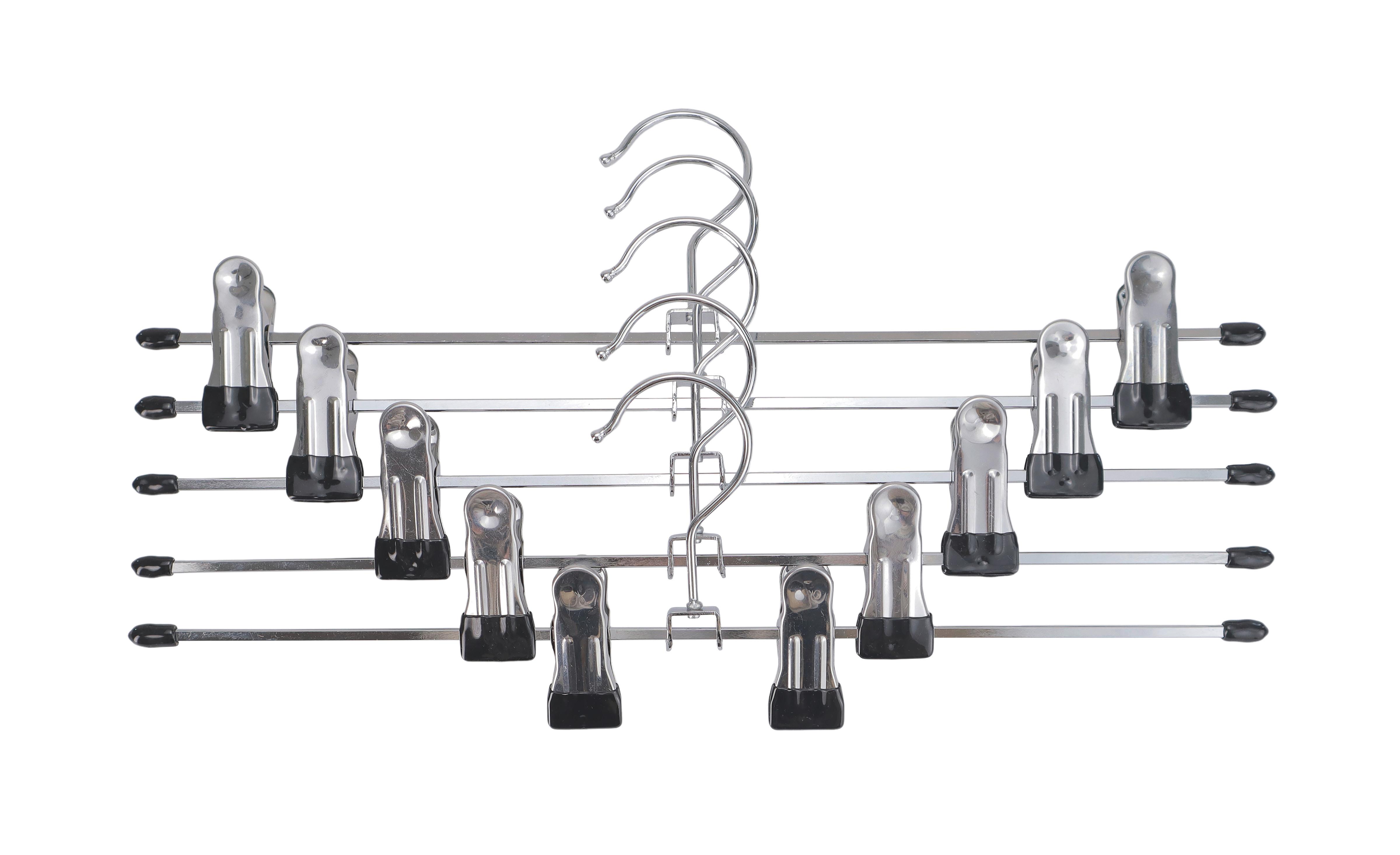 Umeraș pentru pantaloni 5/1 Tom - argintiu/negru, Konventionell, plastic/metal (35/11/2.3cm) - Mömax