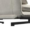 BÄDDSOFFA LUNA - vit/svart, Modern, metall/textil (143/84/81cm) - Bessagi Home