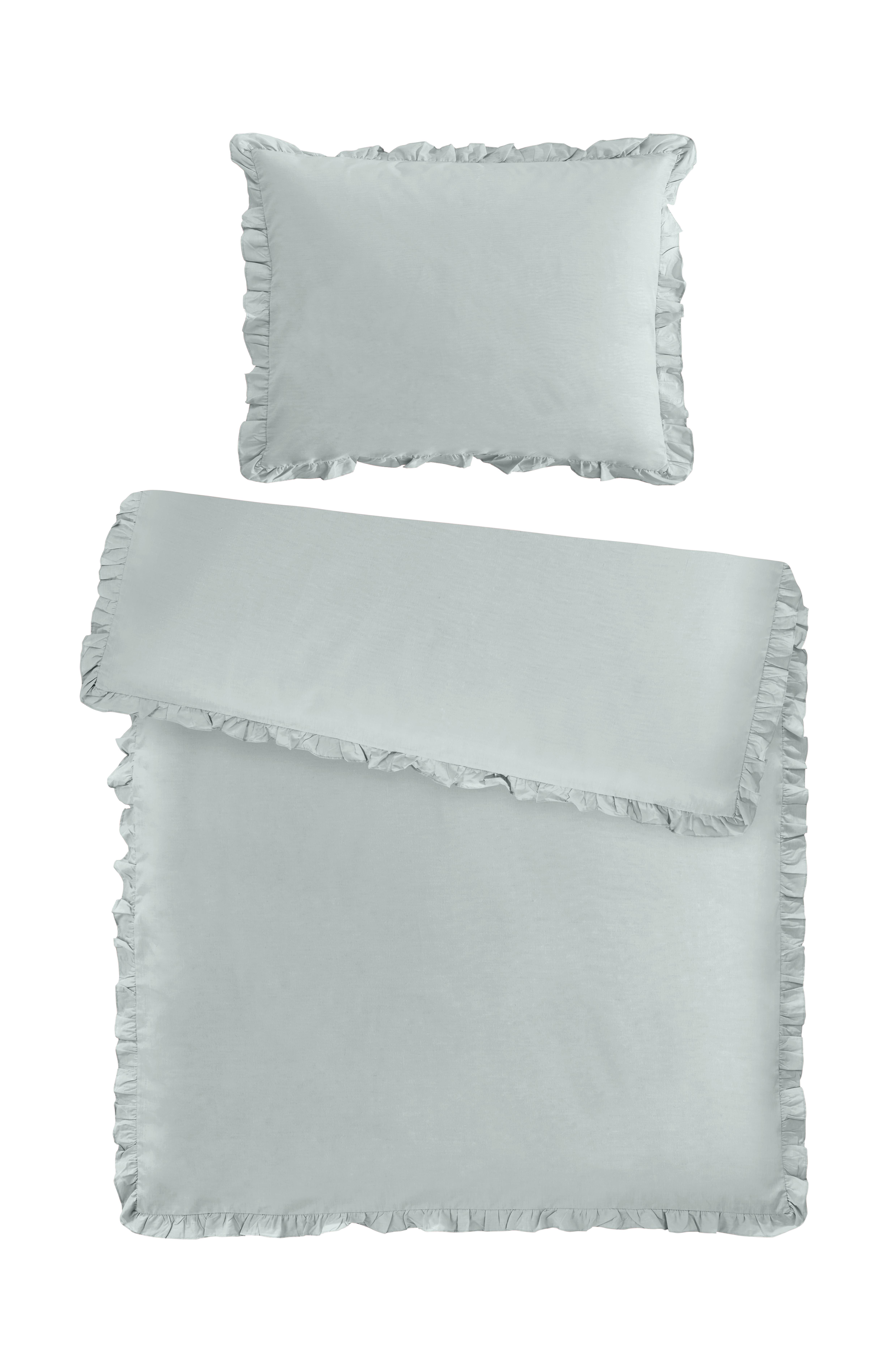 Lenjerie de pat Ruschen, cca. 140x200/50x70 cm - Romantik / Landhaus, textil (140cm) - Modern Living