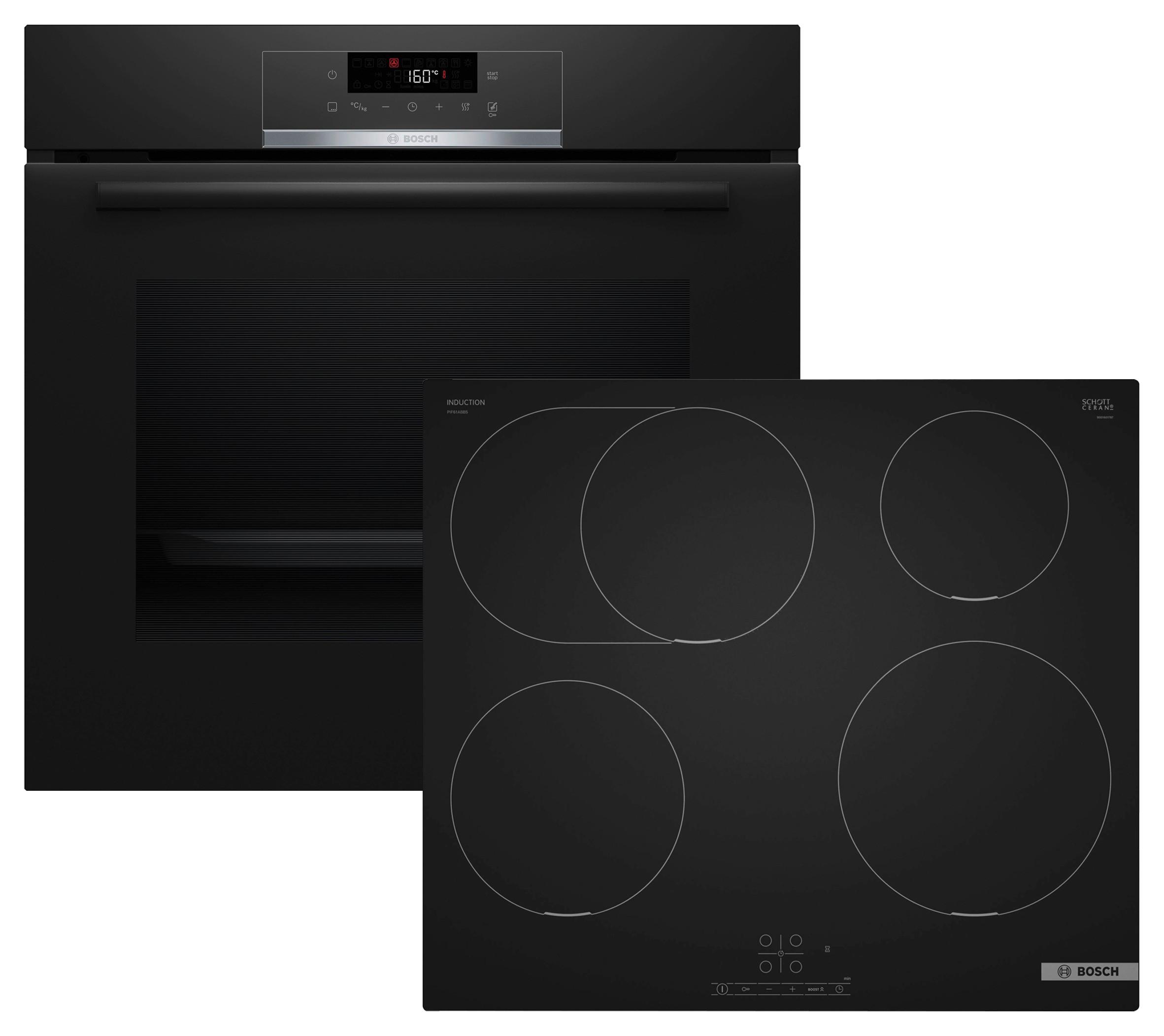 Backofenset HBD476ABM6 Schwarz - Schwarz, Glas/Metall (60cm) - Bosch