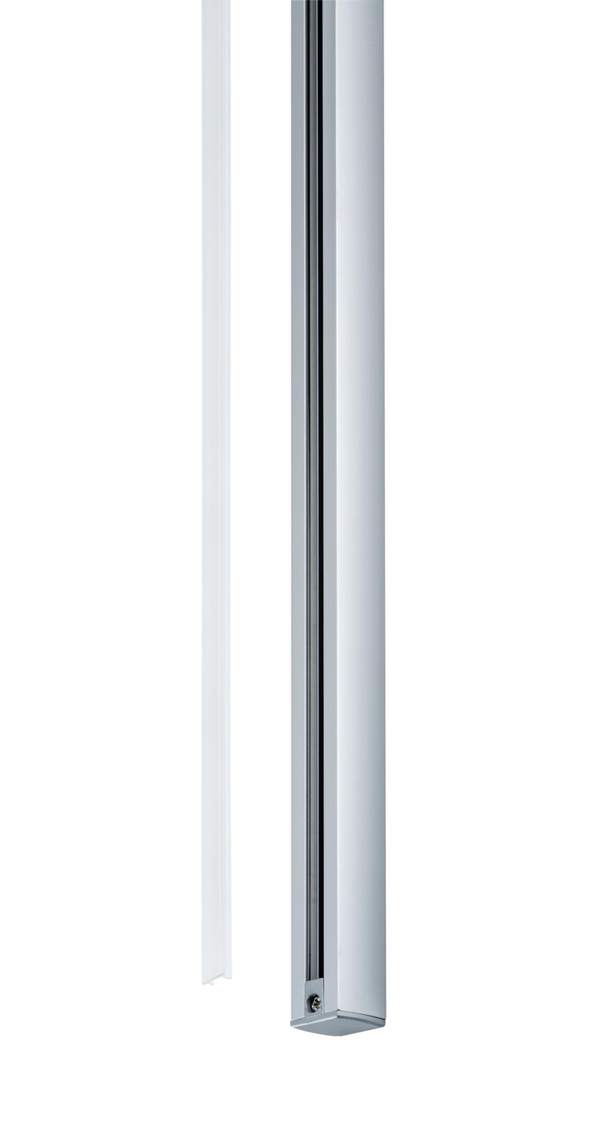 Schienensystem-Abdeckschiene Safety Cover Strip Transparent - Transparent, Basics, Kunststoff (68/1cm) - Paulmann
