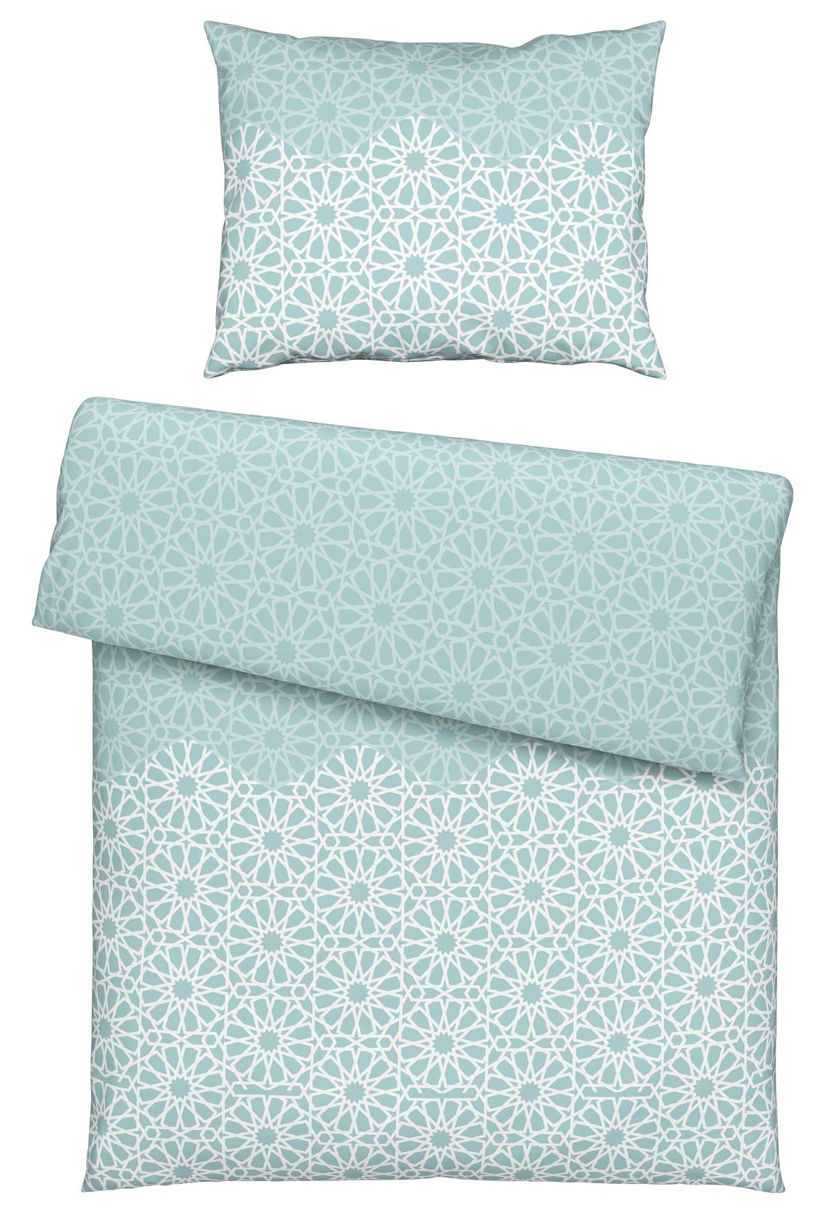 Ágyneműhuzat-garnitúra Caroline - mentazöld, Konventionell, textil (140/200cm) - Modern Living
