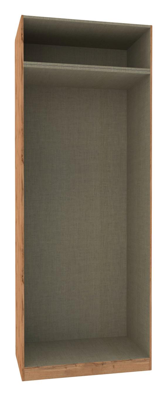Corp dulap de haine cu 2 uși Unit - nămol/stejar Wotan, Modern, material pe bază de lemn (91,1/242,2/56,5cm) - Ondega