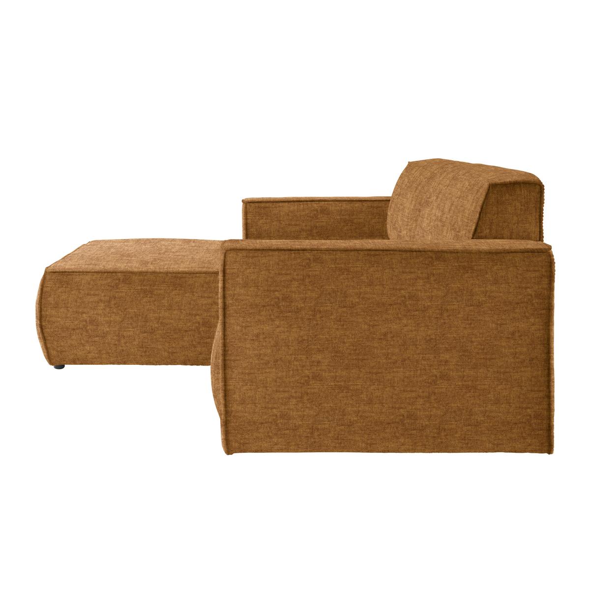 Wohnlandschaft Loft Bernsteinfarben - Bernsteinfarben/Schwarz, MODERN, Kunststoff/Textil (172/75/265cm) - Mömax