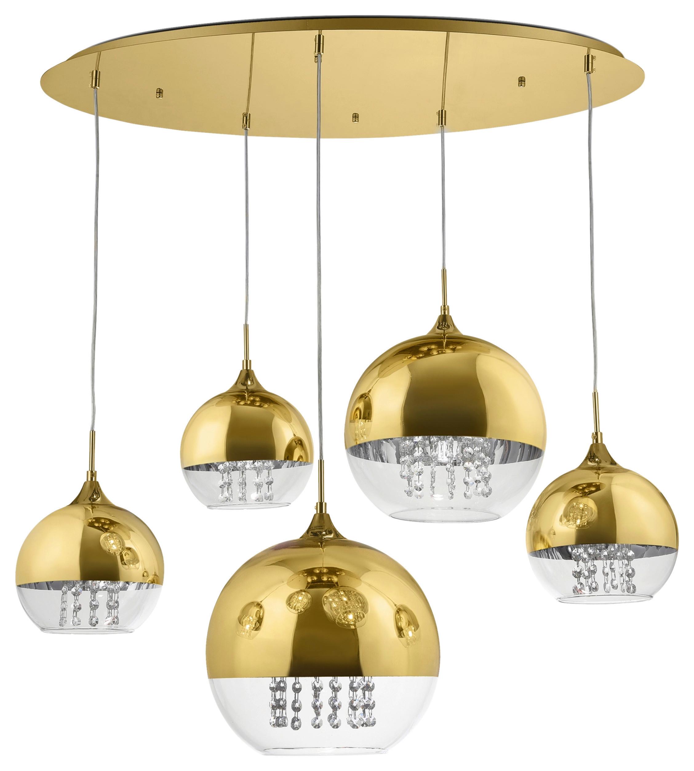 Pendelleuchte Fermi Goldfarben max. 60 Watt - Goldfarben, Basics, Glas/Metall (62/95/91cm) - MAYTONI