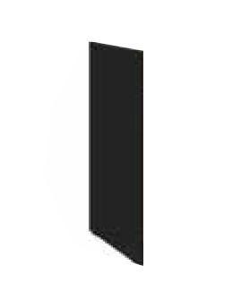 Bočna Završna Lajsna Arona - crna, Moderno, drvni materijal (82/5cm)
