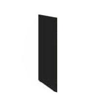 Bočna Završna Lajsna Arona - crna, Moderno, drvni materijal (82/5cm)