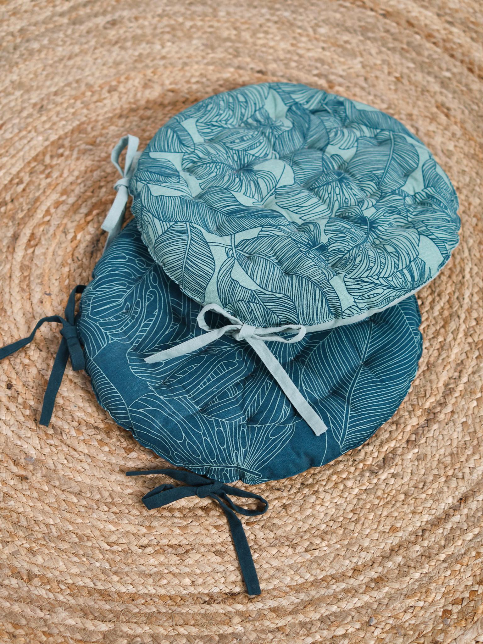 Jastuk Za Sjedenje Magdalena Palma, Ø:40cm - zelena, tekstil (40/4cm)