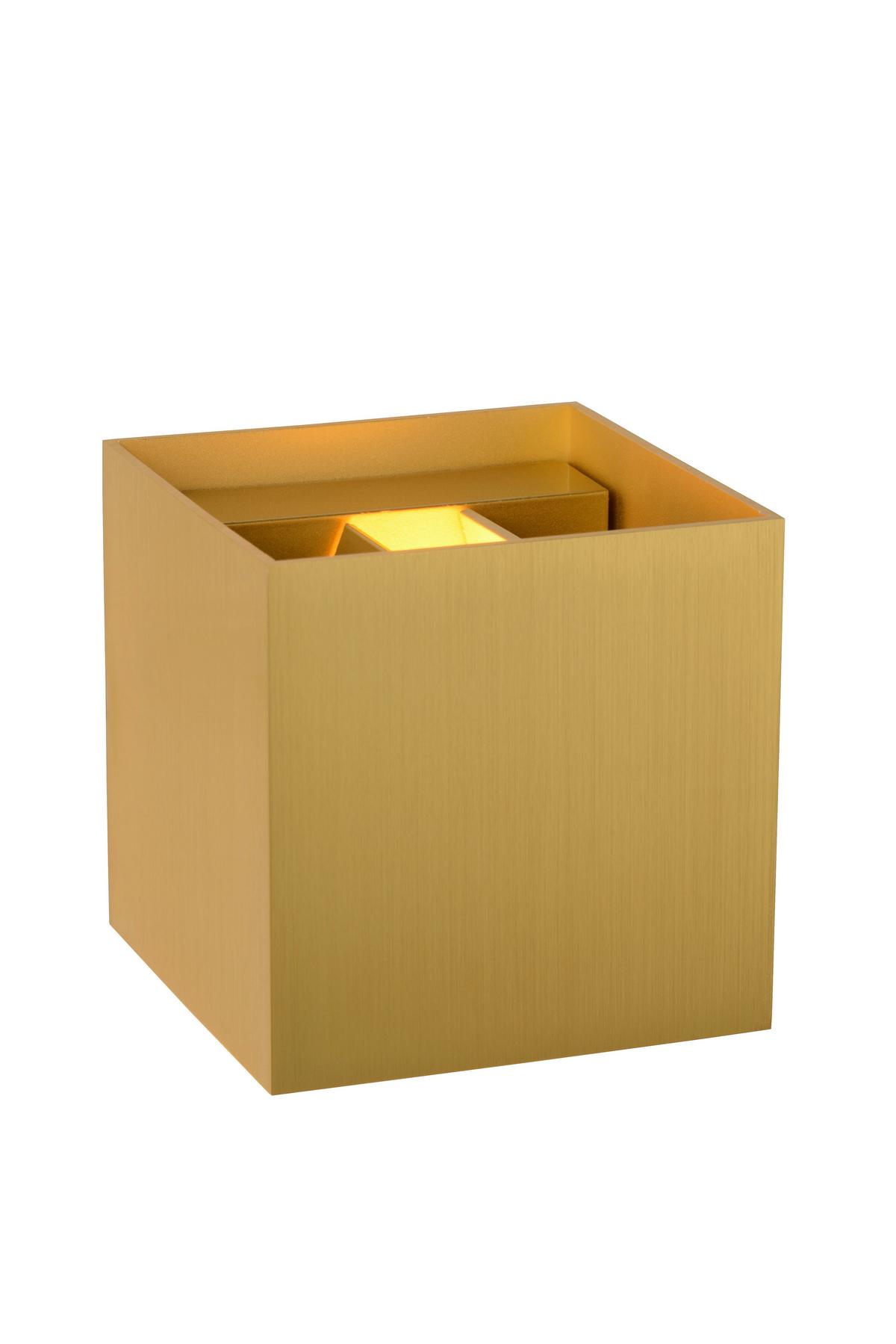 Led-wandleuchte 09217/04/02 Xio - Goldfarben, Design, Metall (9.7/9.7/9.7cm) - Lucide