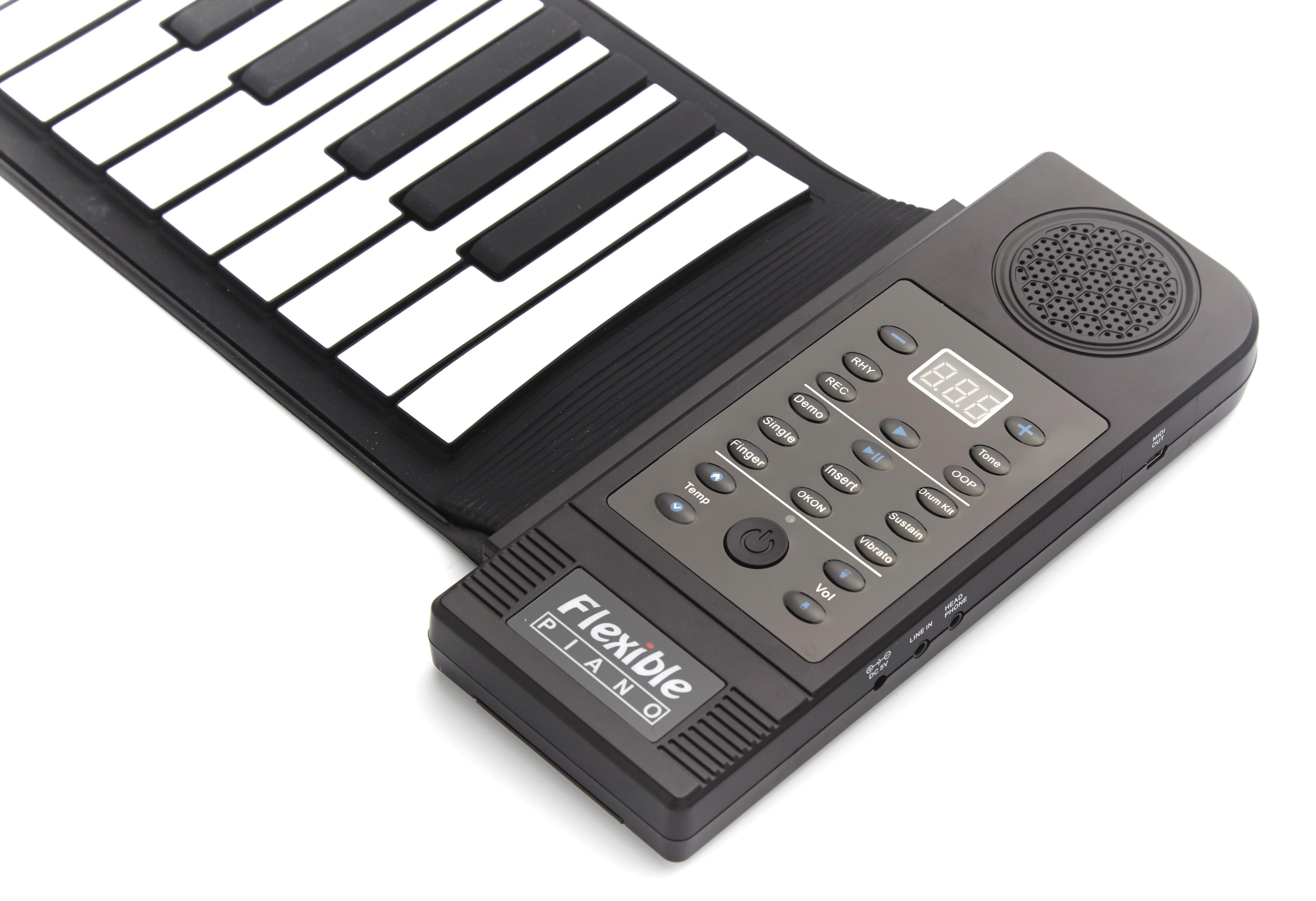 Keyboard Piano in Schwarz/Weiß - Schwarz/Weiß, Basics, Kunststoff/Metall (72/12,5/9cm)