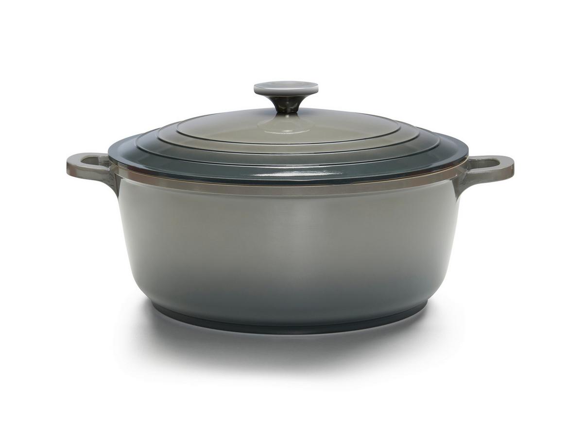 Cratiță cu capac ELISA 6,3L - gri, Konventionell, metal (28/12cm) - Modern Living