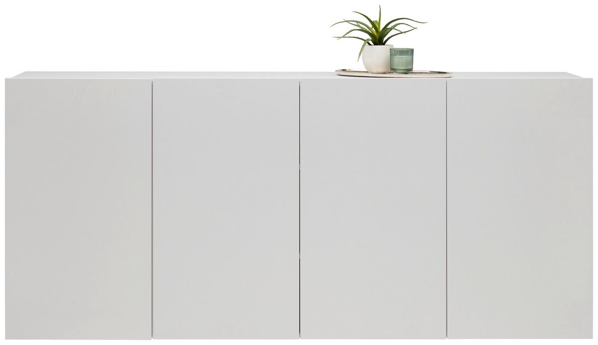 KOMODA SZEROKA NEWNIQ - biały, Modern, materiał drewnopochodny (180/80/42cm) - Hom`in