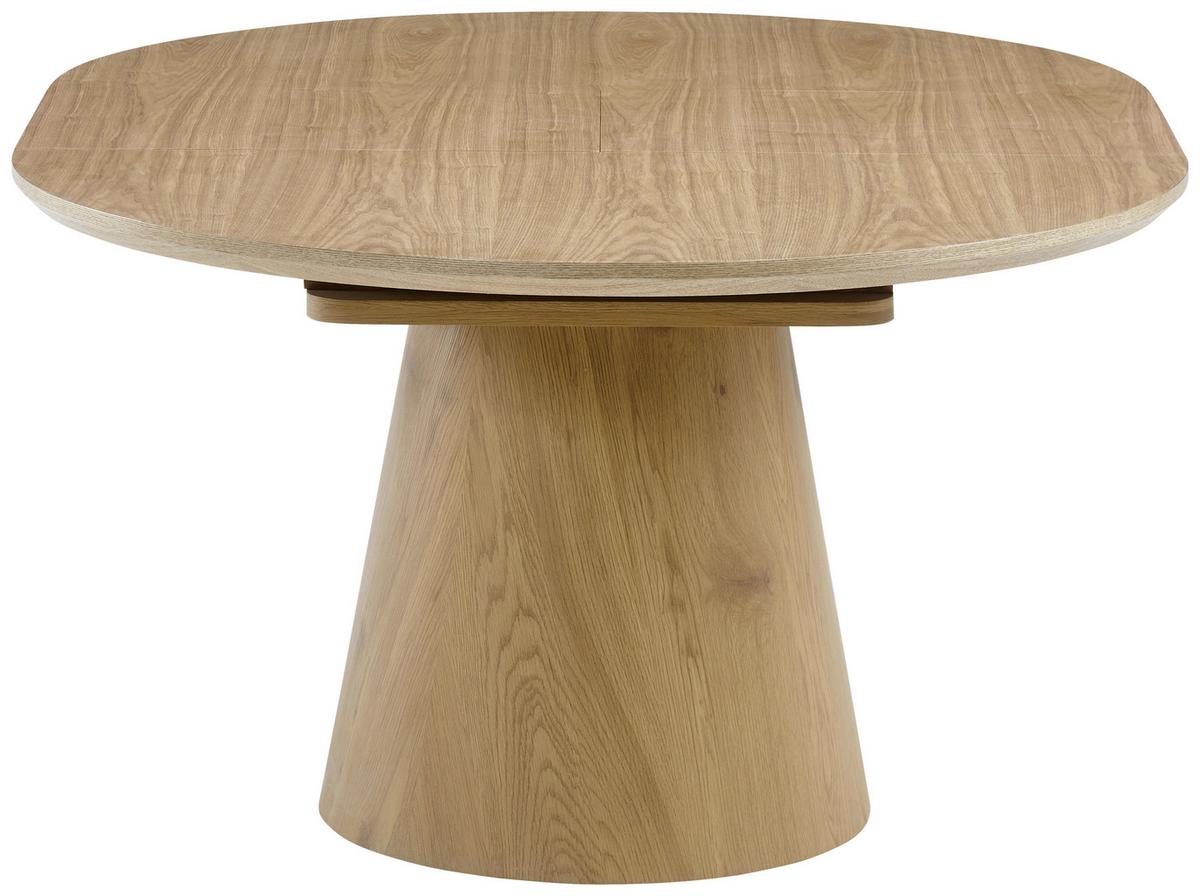 Raztegljiva Miza Sundsvall, Barva Hrasta, 120-160x120 - barve hrasta, Moderno, leseni material/les (120-160/120/76cm) - P & B