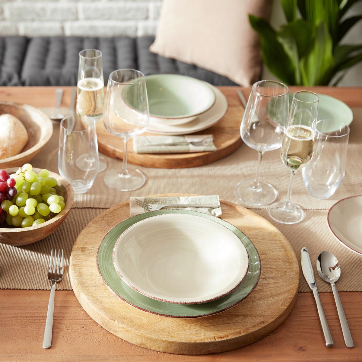 Platzteller Mango in Braun Ø ca. 38cm - Braun, MODERN, Holz (38/2cm)