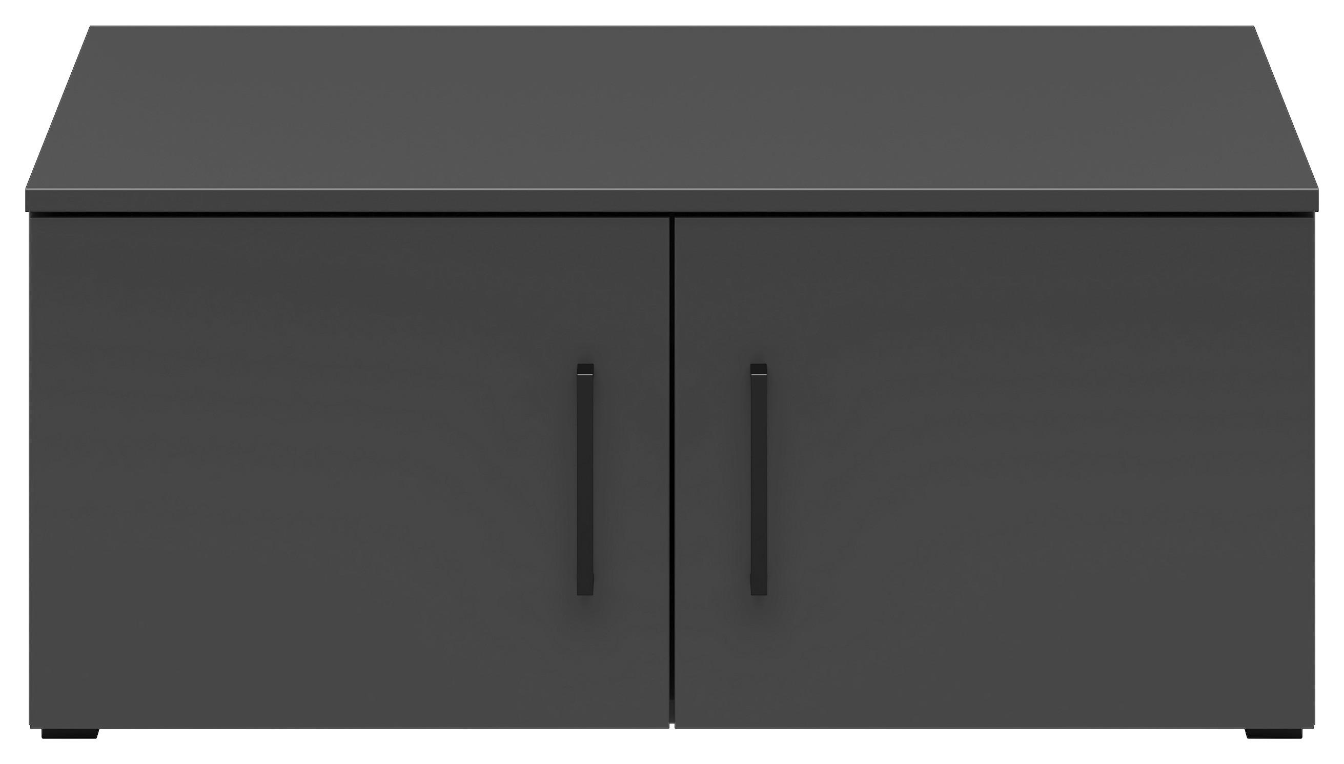Nastavek Za Omaro Multistauraum - črna/barve grafita, Moderno, umetna masa/leseni material (80/35/52cm) - Premium Living