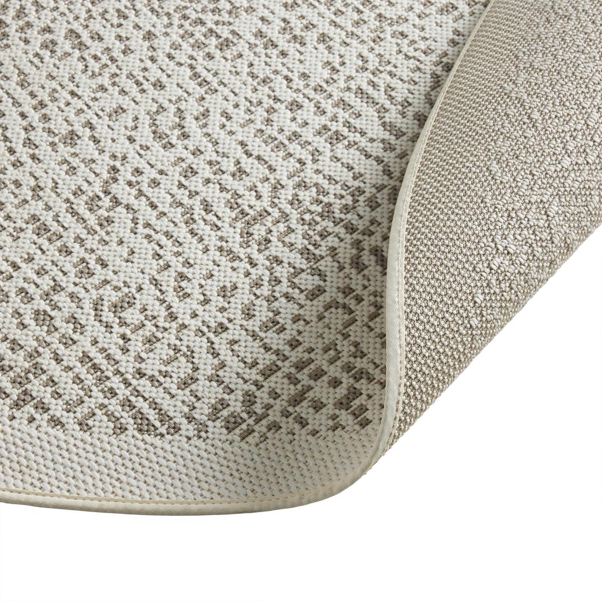 Covor cu țesătură plată Noah 2 - maro/alb, Modern, plastic (190cm) - Mömax
