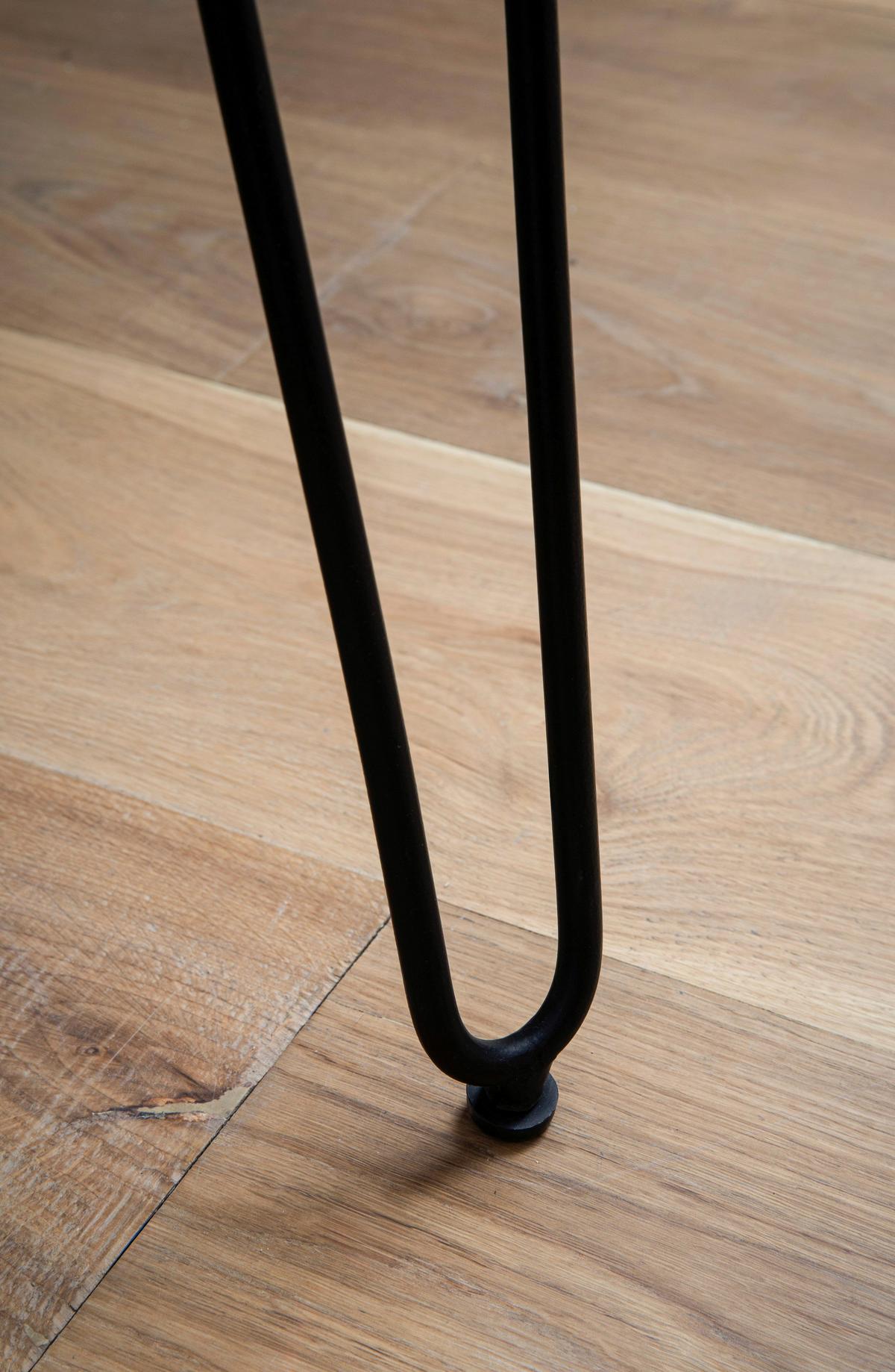 Pisalna Miza Akazie, Pravi Les, 150x36cm - črna/barve akacije, Design, kovina/les (150/36/75cm) - MID.YOU