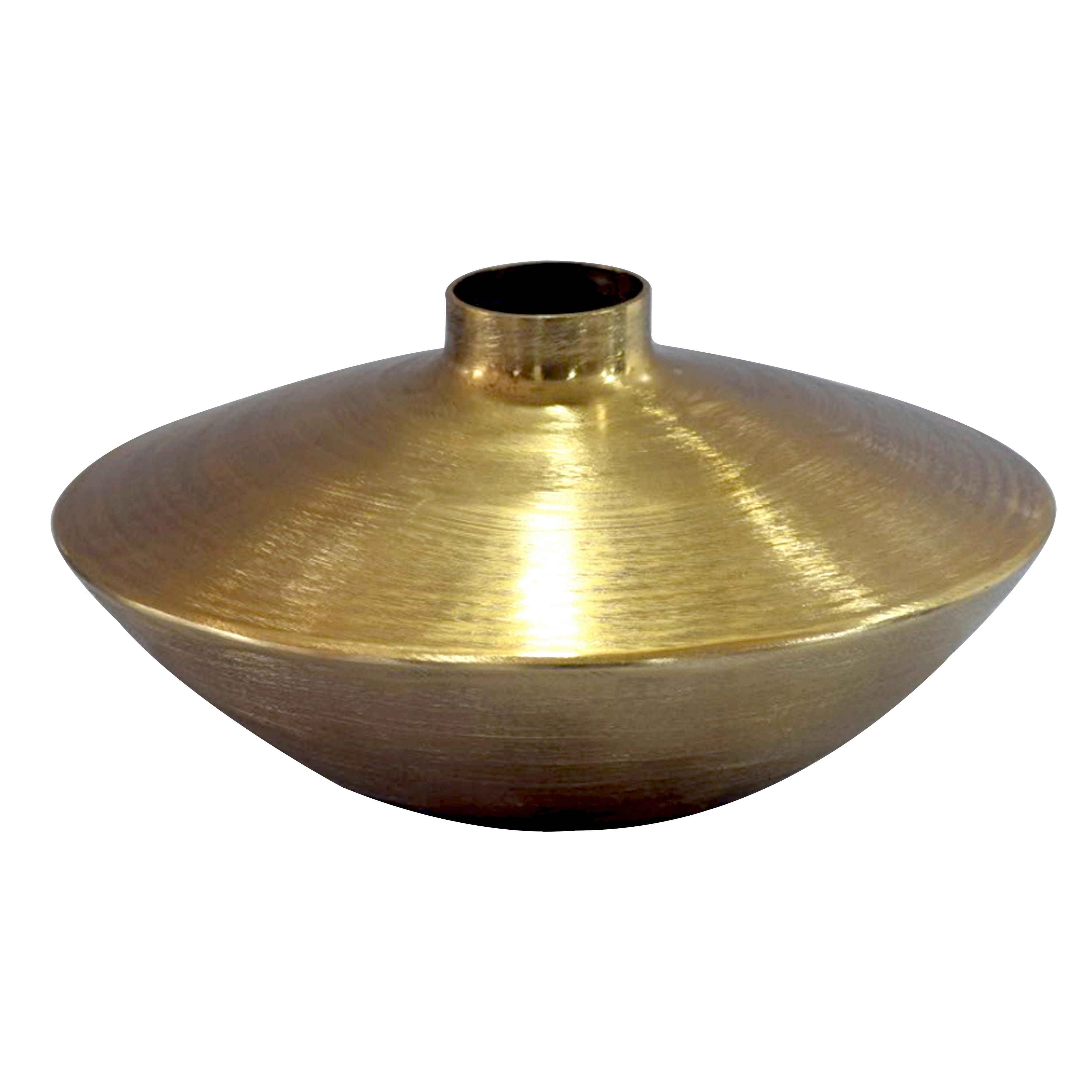 Vase Wl7.571 - Goldfarben, Design, Metall (35/17cm) - MID.YOU