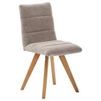 KRZESŁO CHENNAI - kolor dębowy/antracytowy, Design, drewno/tkanina (43/84/56cm) - Livetastic