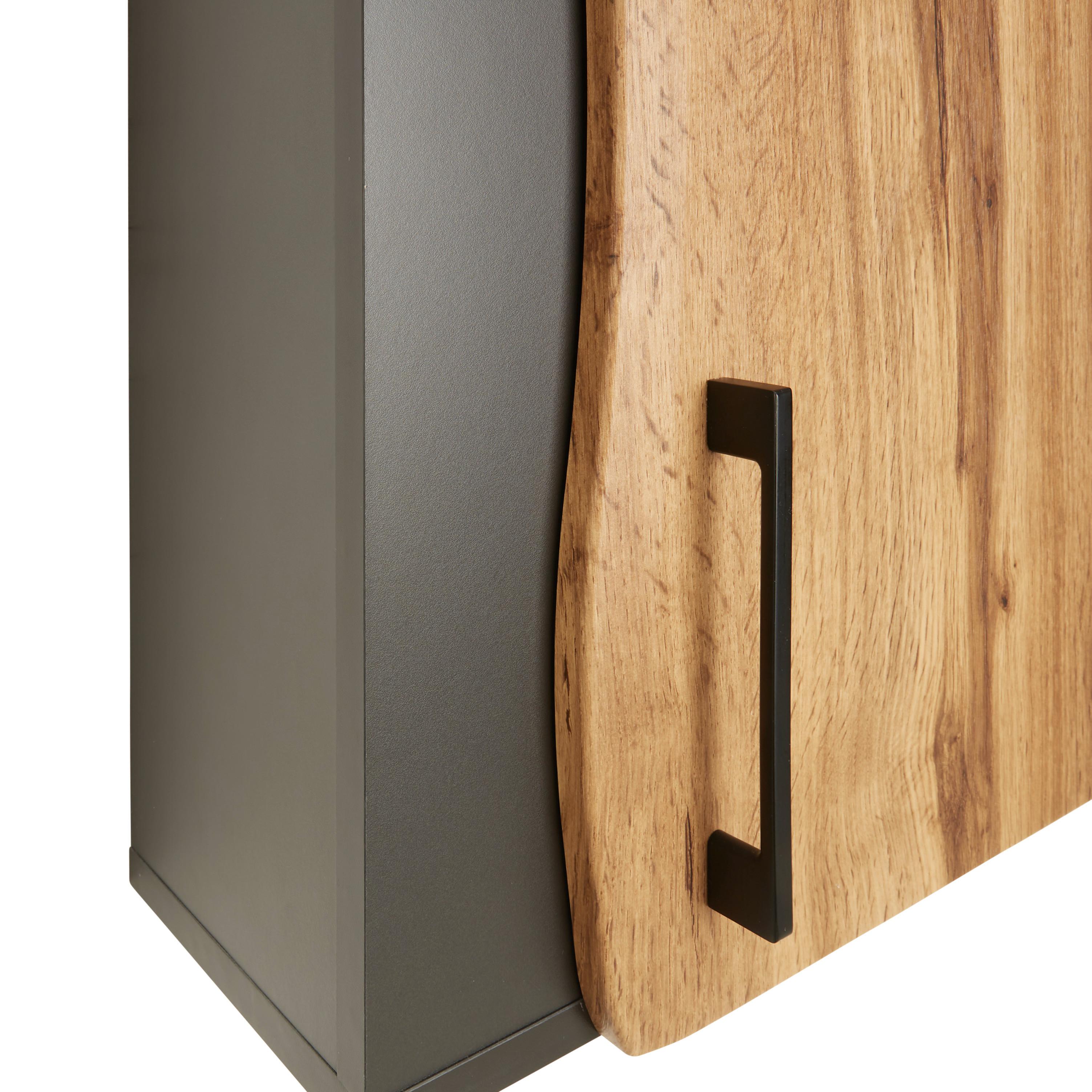 ÖVERSKÅP TIMBER -EXKLUSIV- - Modern, metall/trämaterial (40/65/20cm) - Premium Living