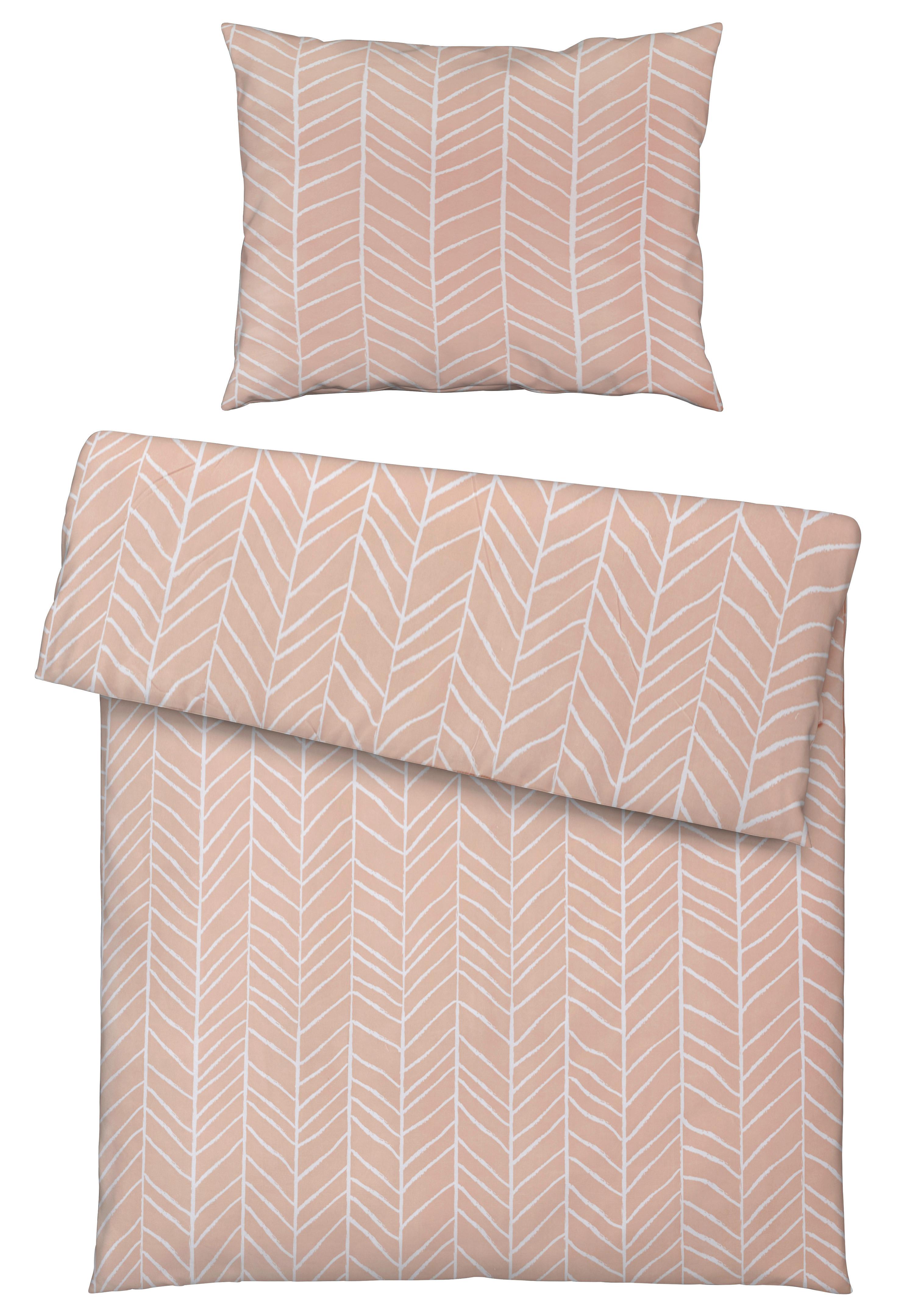 BETTWÄSCHESET MARBLE - Rosa, Konventionell, Textil (160/210cm) - Modern Living