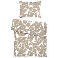 Bettwäsche Axel Weiß/Beige ca. 140x200cm - Beige/Weiß, MODERN, Textil (140/200cm) - Mömax