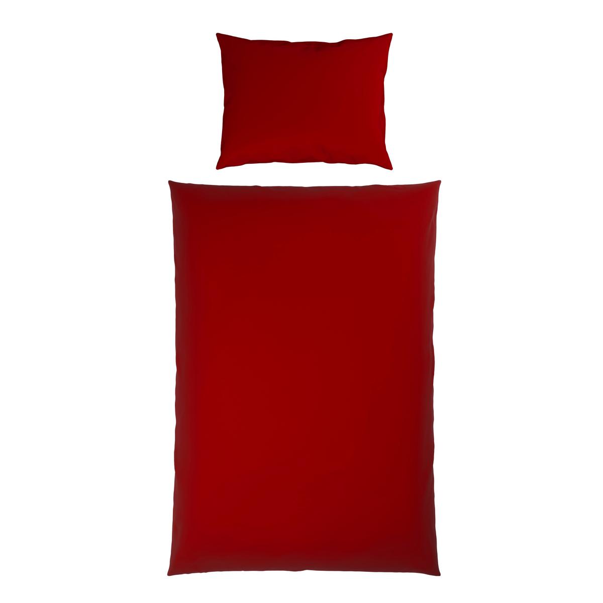 Posteljnina Xenia Uni, Rdeča, 60/80, 140/200 - rdeča, Moderno, tekstil (140/200cm) - Premium Living