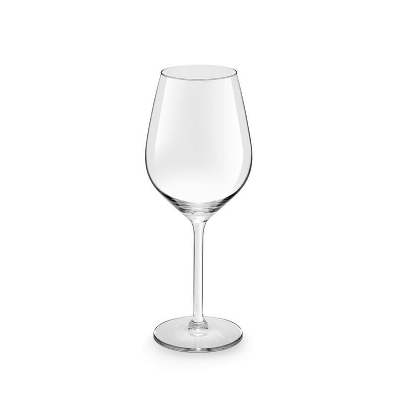 SET MED VINGLAS LARS - RED - klar, Modern, glas (500ml) - Mömax