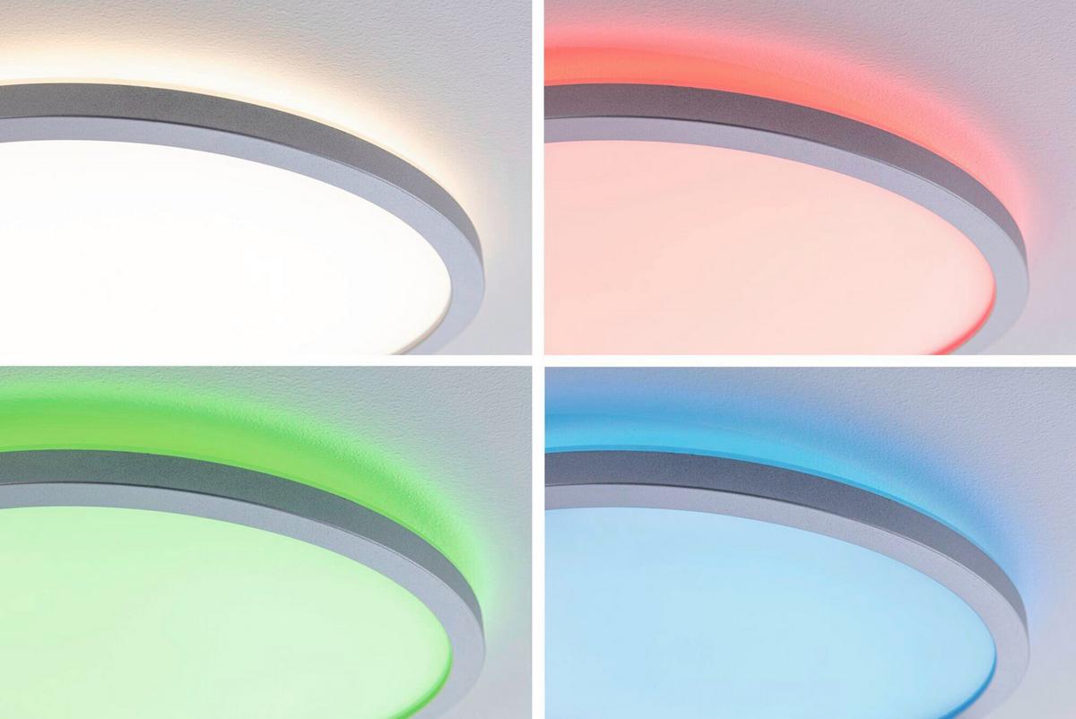 LED-Paneel Atria Shine in Chromfarben max. 12 Watt - Chromfarben, Basics, Kunststoff (29,3cm) - Paulmann