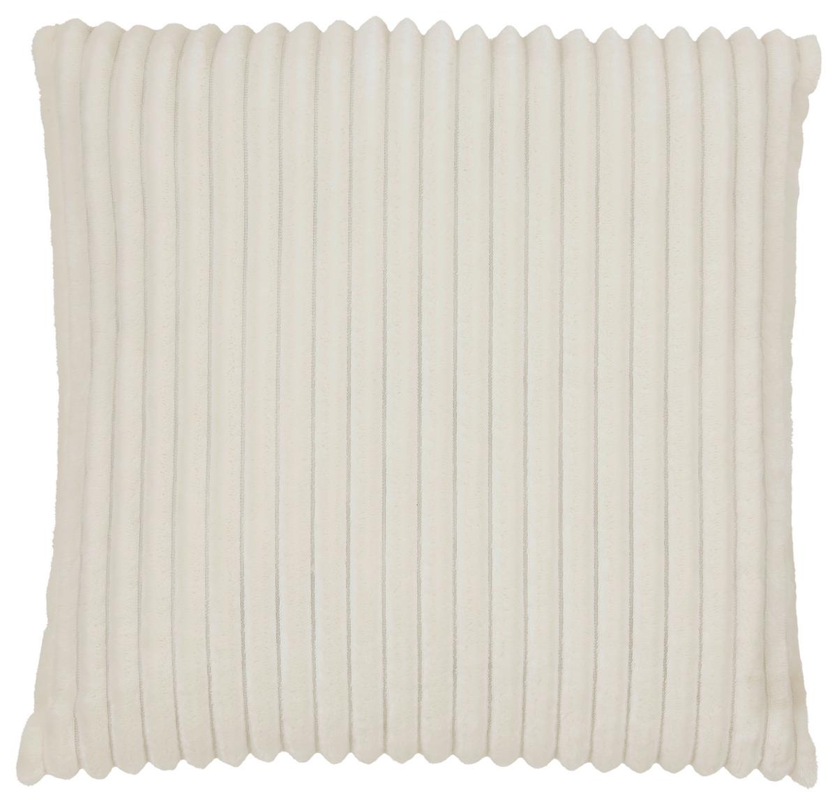 Zierkissen Cordi in Creme ca. 45x45cm - Creme, Konventionell (45/45cm) - Modern Living