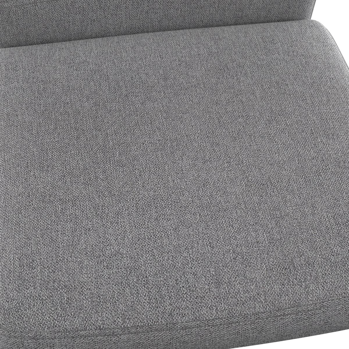 Stuhl Cori Hellgrau Webstoff Gepolstert - Hellgrau/Schwarz, MODERN, Holz/Textil (45/87/57cm) - Bessagi Home