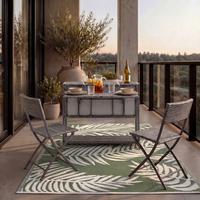 Loungeset Mario Grau Metall/Kunststoff Modular - Hellgrau/Grau, MODERN, Kunststoff/Textil (110/86,5/80cm) - Bessagi Garden