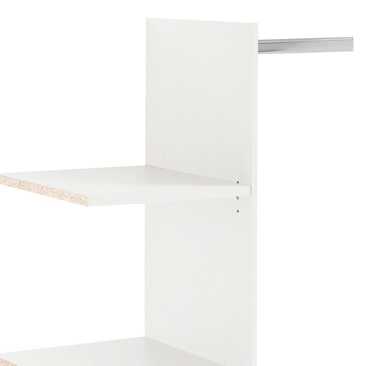 Notranja Razdelitev Sizilia, Bela, 4 Police - bela, Moderno, leseni material (82,7/158/47,7cm) - Premium Living