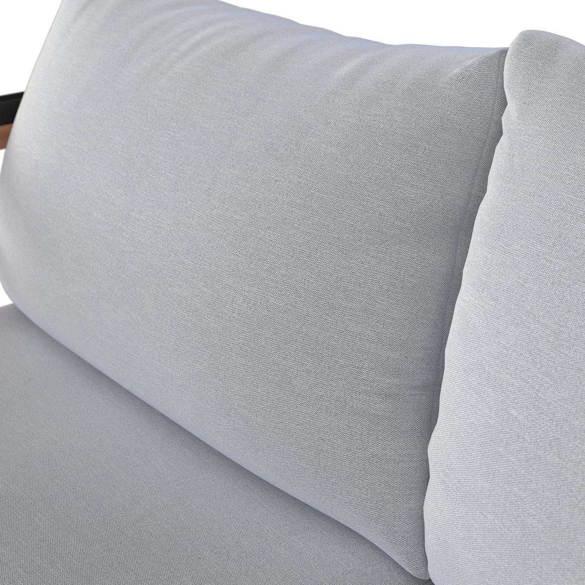 SOFA TARASOWA ARGOS - kolor naturalny/czarny, Modern, metal/drewno (125/67,5/63,5cm) - Ambia Garden