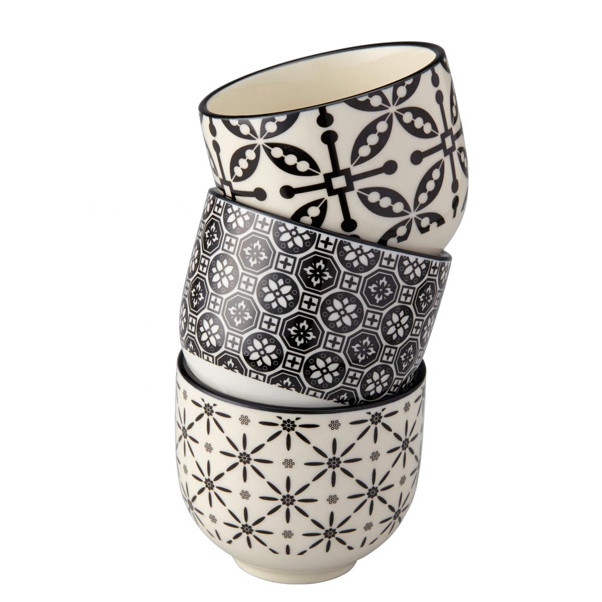 Teáscsésze Shiva - fekete/fehér, Lifestyle, kerámia (7/6cm) - Modern Living