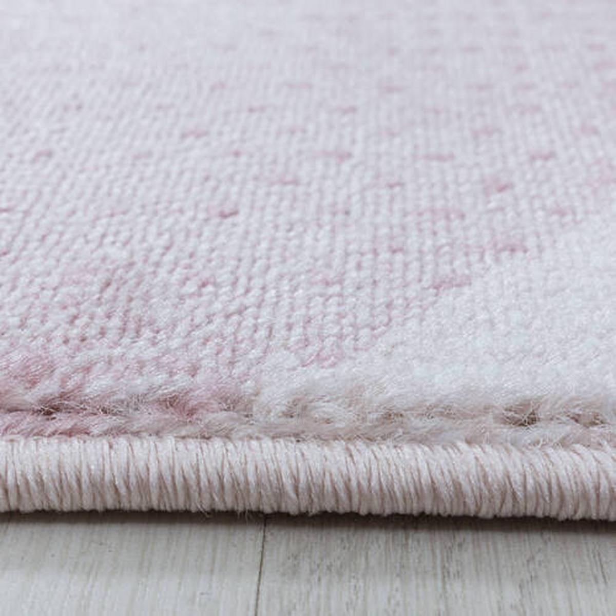 Webteppich Costa Pink ca. 80x150cm - Pink, Design, Textil (80/150cm)