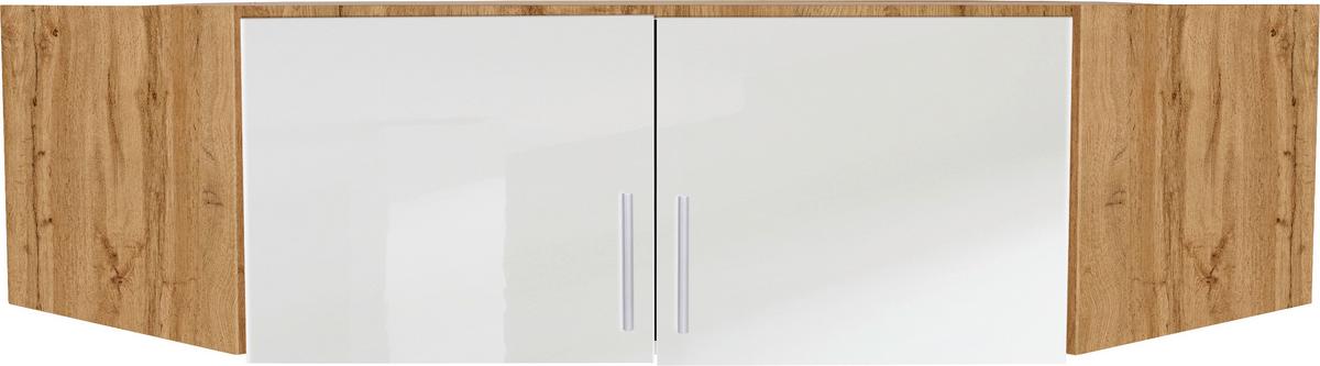 Szekrényrátét Fehér-tölgy Szín Celle - alumíniumszínű/Artisan tölgy, Modern, műanyag/faalapú anyag (117/39/117cm)