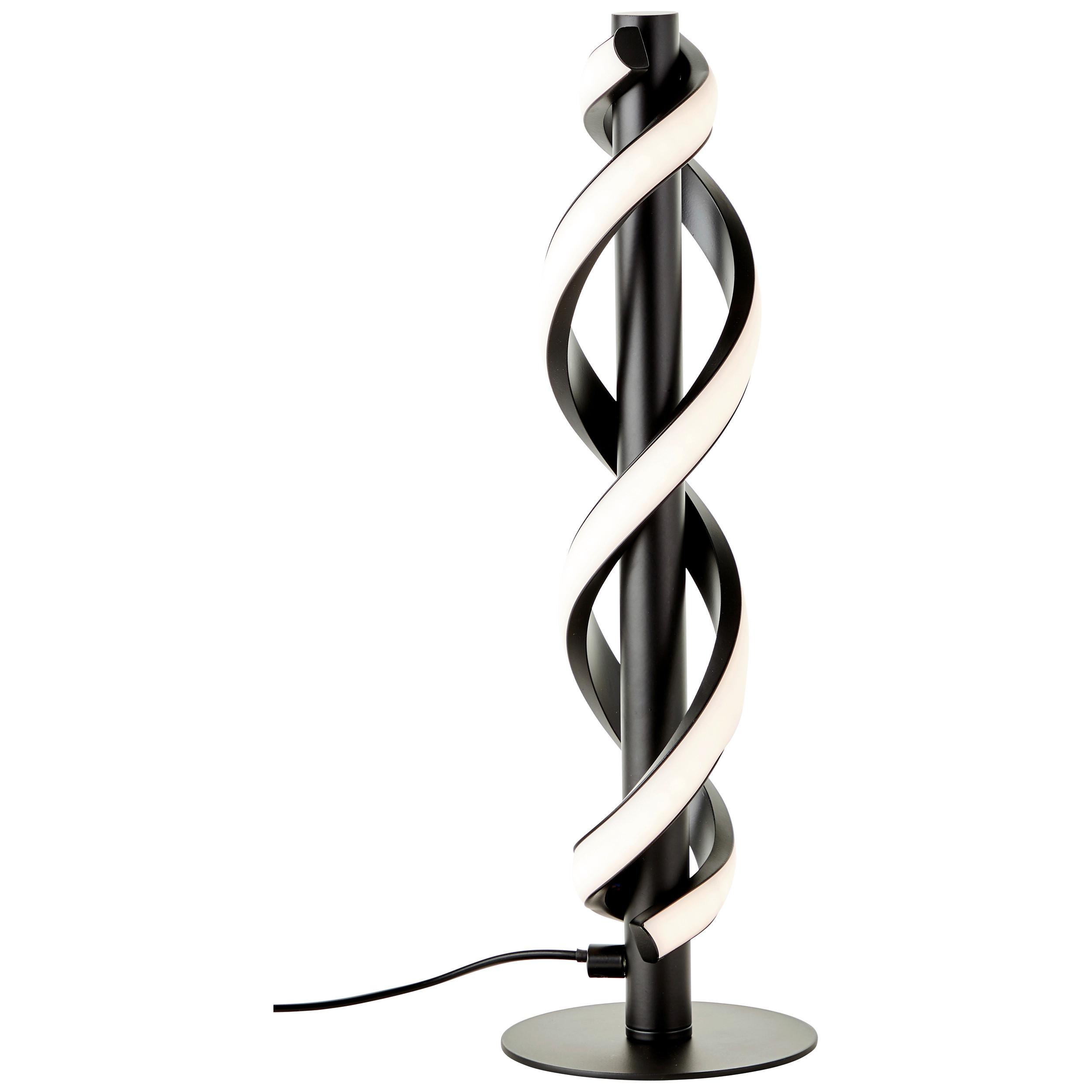 Tischleuchte Amalie Schwarz max. 9 Watt - Schwarz, Design, Kunststoff/Metall (12/38,90cm) - Brilliant