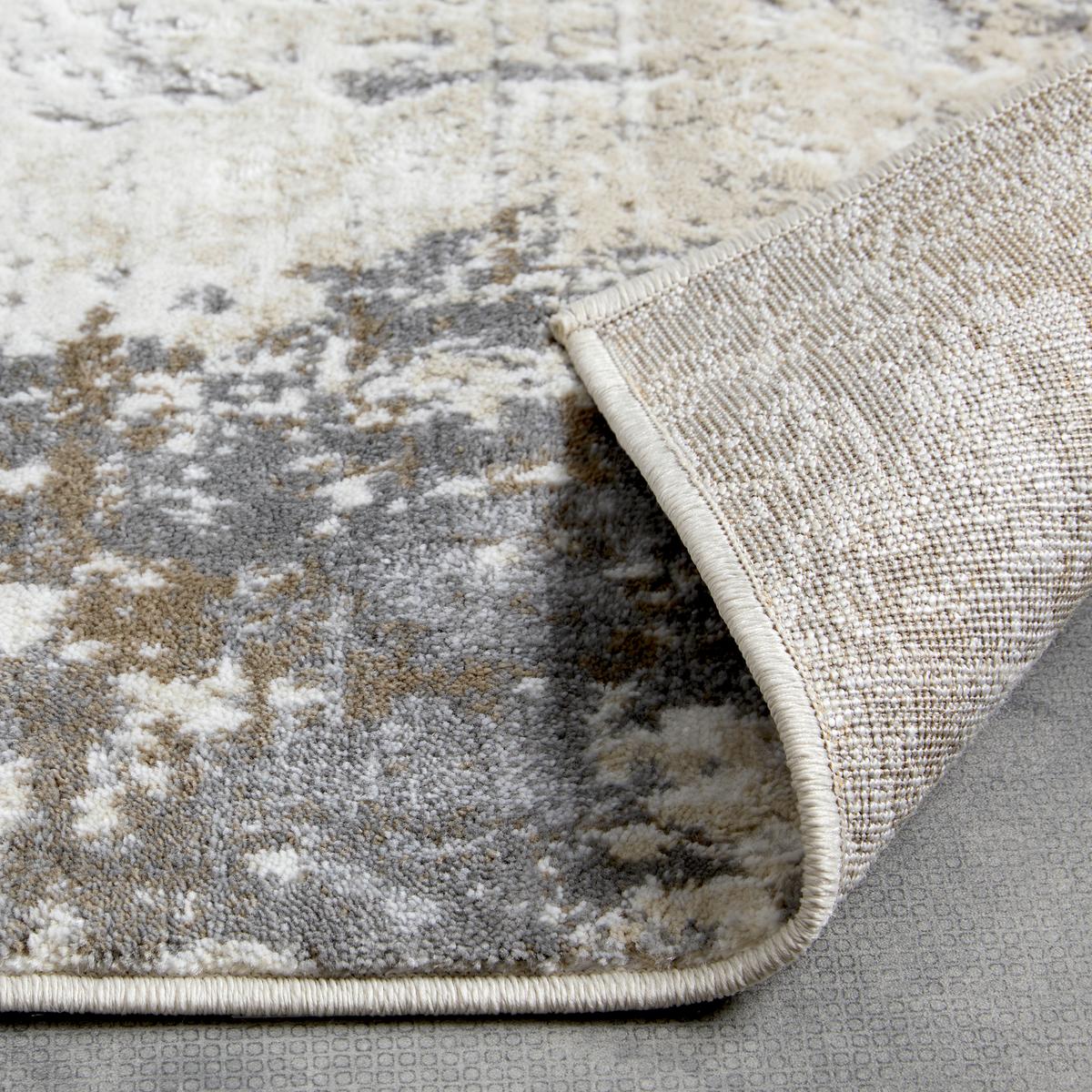 Webteppich Lucy in Grau/Beige ca. 80x150cm - Beige/Grau, MODERN, Textil (80/150cm) - Modern Living