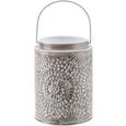 Laterne Sumati in Weiß/Hellgrau - Hellgrau/Weiß, LIFESTYLE, Metall (12/16cm) - Mömax modern living Laterne Sumati in Weiß/Hellgrau - Hellgrau/Weiß, LIFESTYLE, Metall (12/16cm) - Mömax modern living