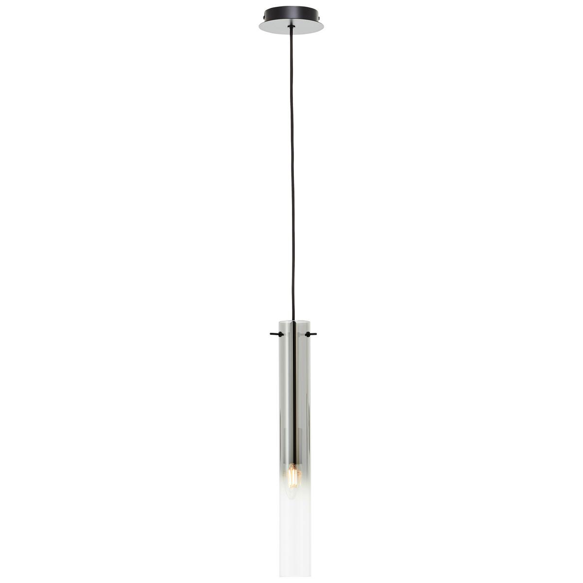 Hängeleuchte Glasini Schwarz max. 25 Watt - Schwarz, Design, Glas/Metall (14,5/199cm) - Brilliant