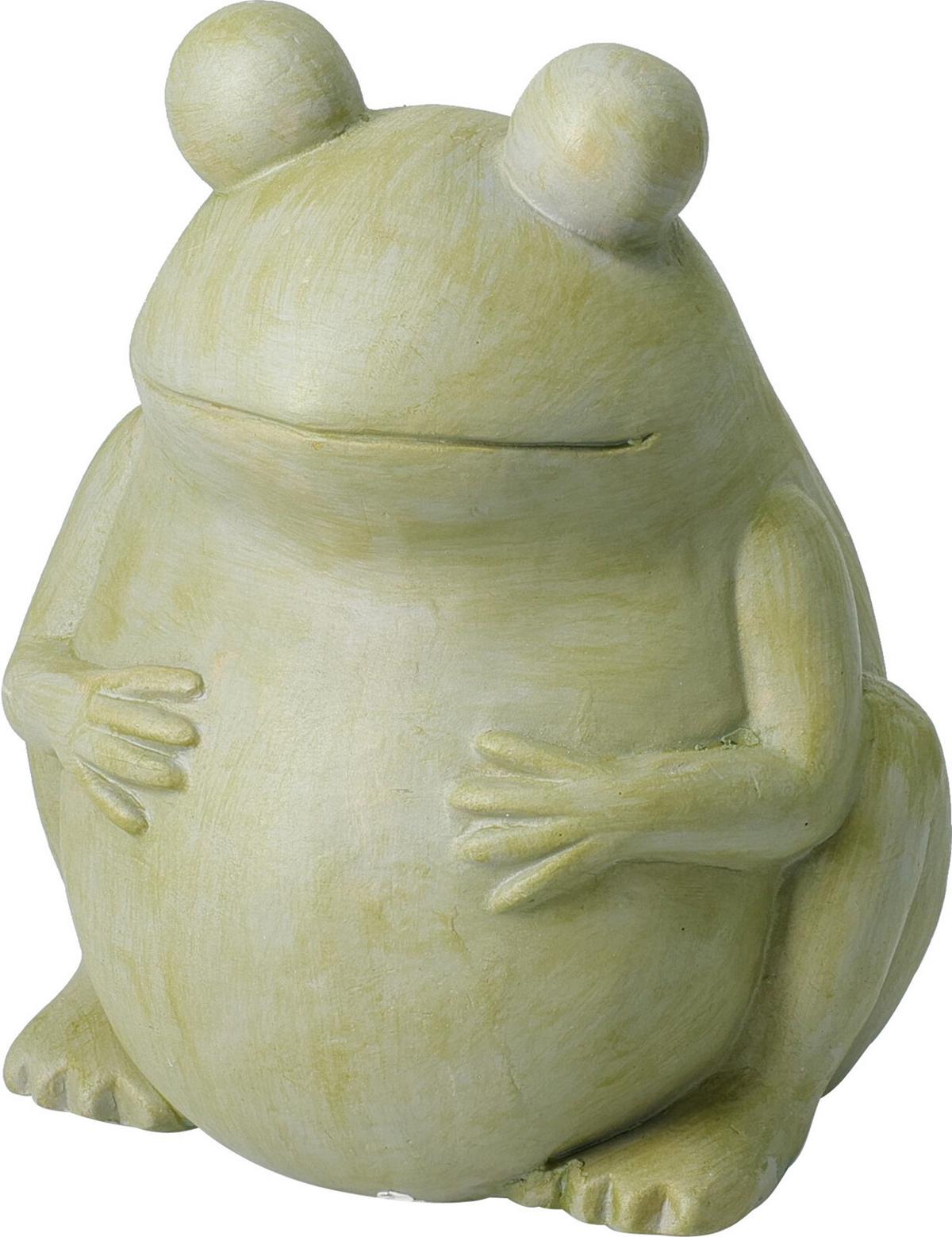 Dekor Béka Froggy - zöld, kerámia