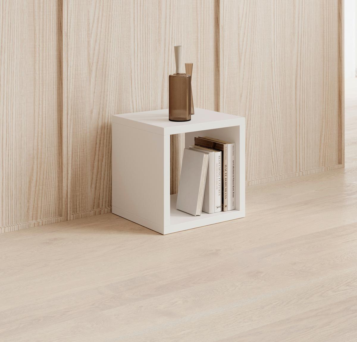 REGAŁ DZIAŁOWY STYLE - biały, Design, materiał drewnopochodny (41/38/41cm) - Carryhome