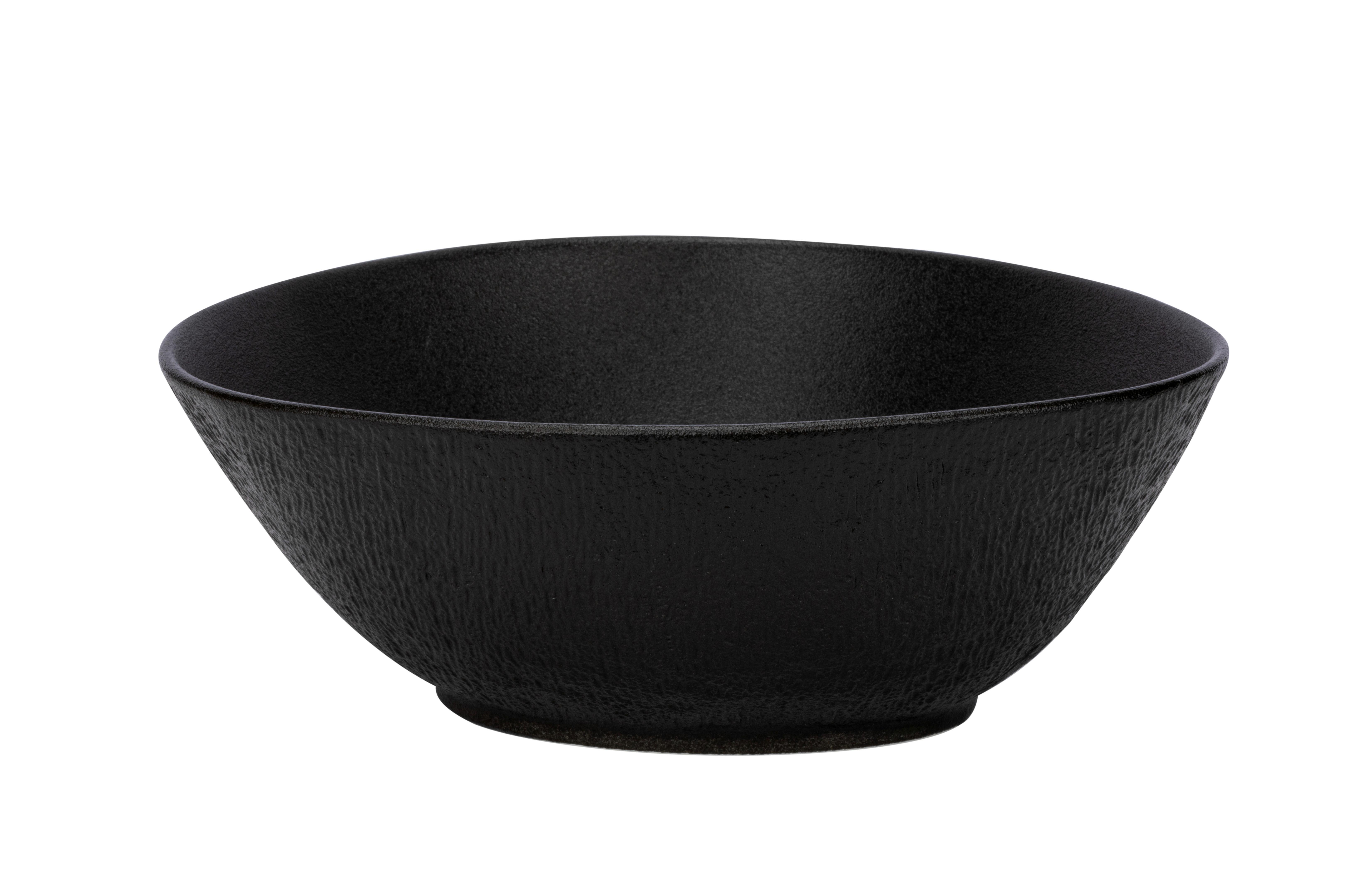 Salatschüssel Haruki in Schwarz - Schwarz, Modern, Keramik (22,1/19,6/8cm) - Mömax