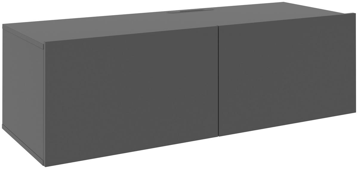 KOMODA NISKA NEWNIQ - antracytowy, Design, materiał drewnopochodny (120/36,7/45cm) - Hom`in