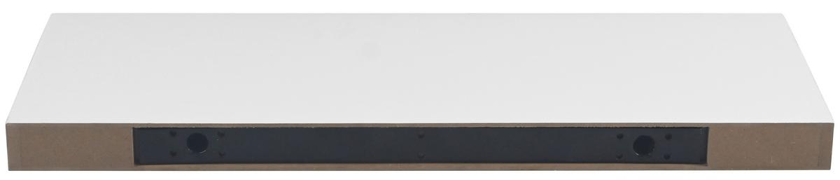 PÓŁKA ŚCIENNA SIMPLE - biały, Basics, materiał drewnopochodny/metal (60/3,8/23,5cm) - Boxxx