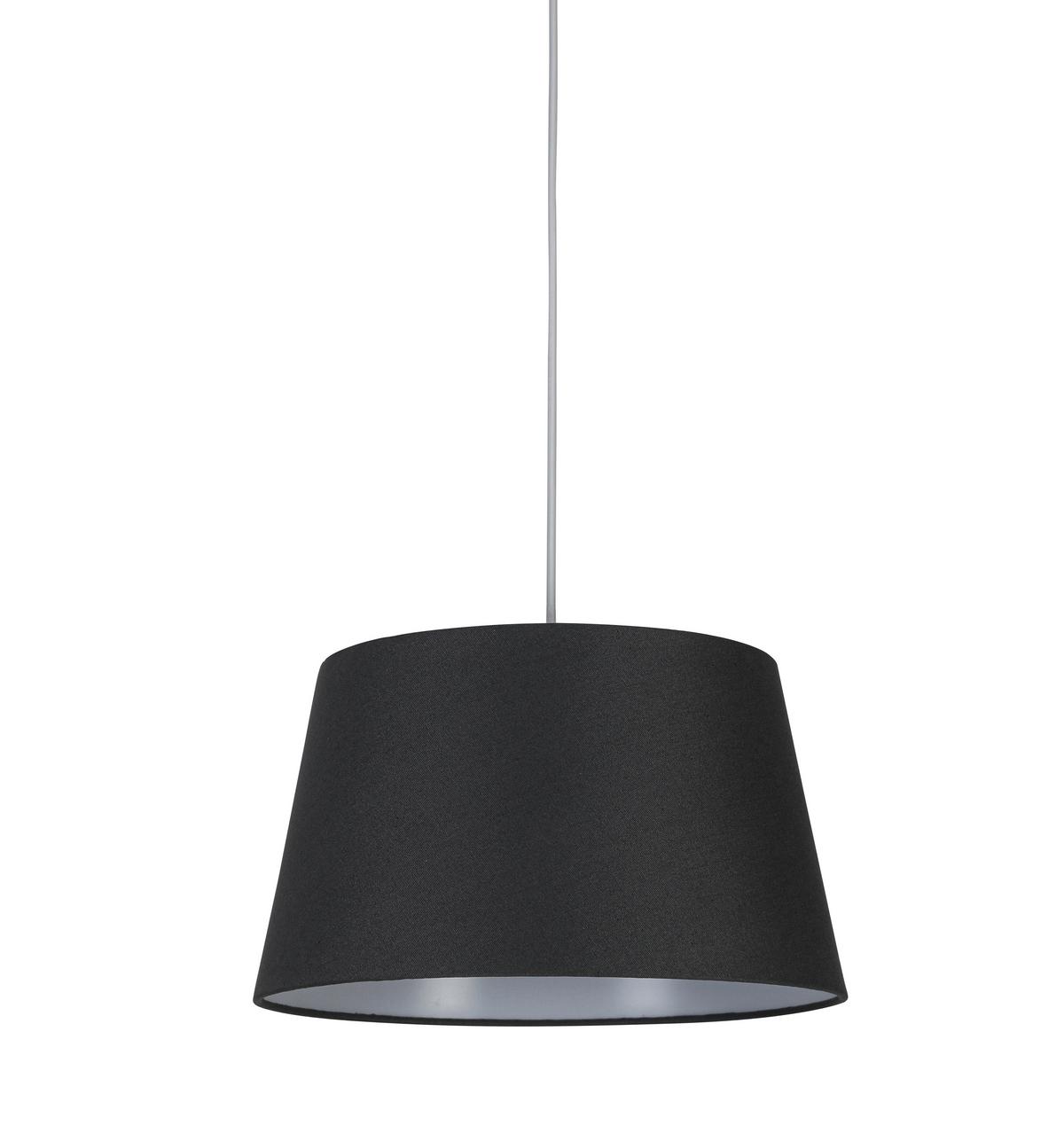 Leuchtenschirm Emil Grau/Weiß - Weiß/Grau, MODERN, Textil/Metall (35/35/20cm) - Mömax